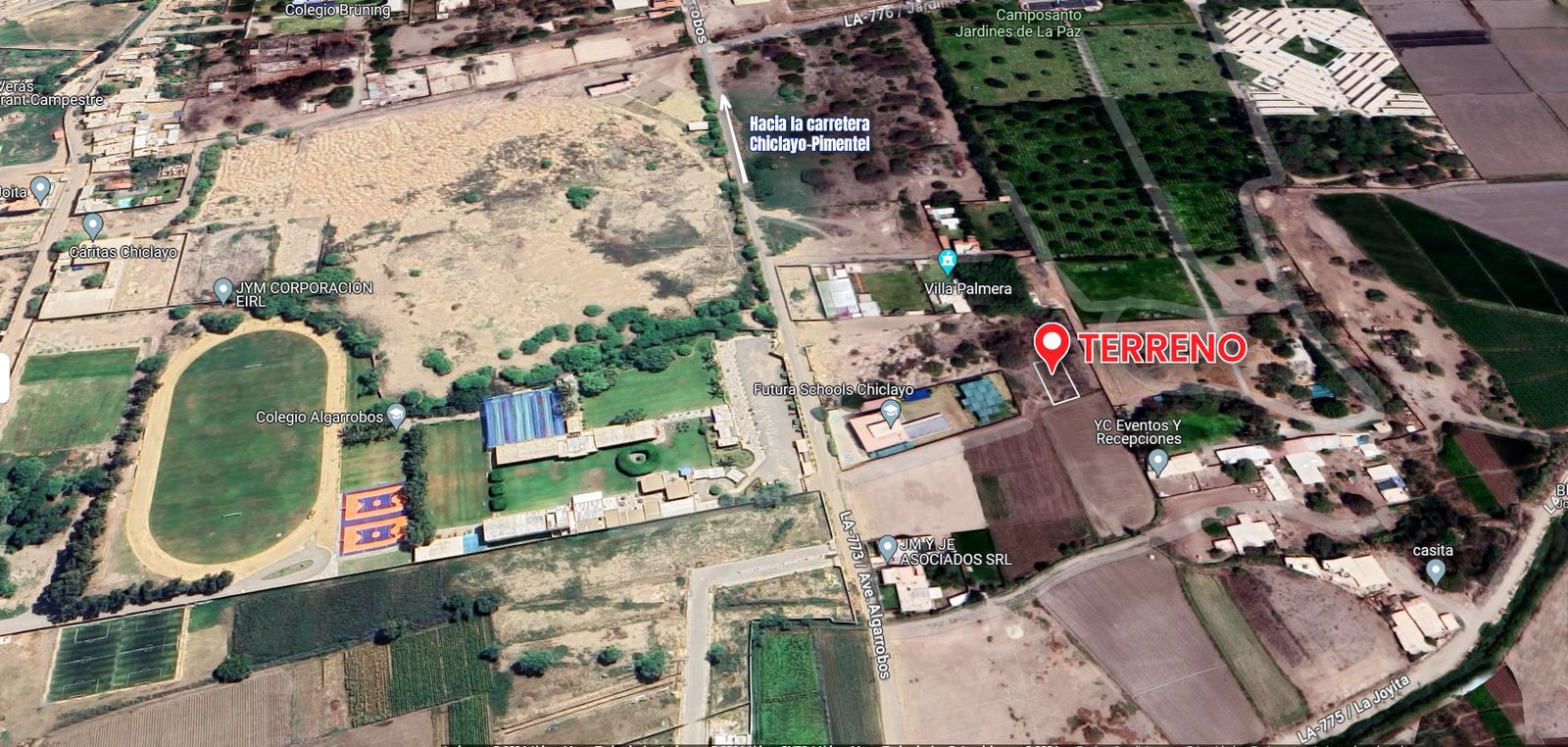 VENTA DE TERRENO DE 464.98 M2 EN SECTOR LA GARITA, PIMENTEL